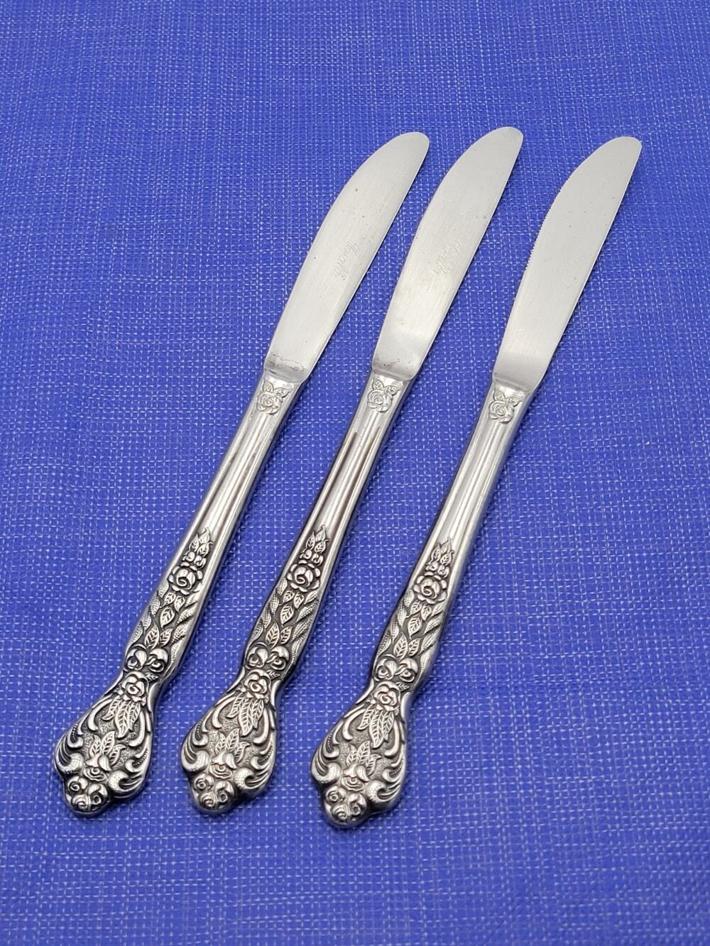 Versailles MSI Stainless Japan Set 3 Dinner Knives 8.5"